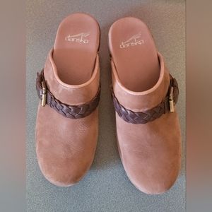 Dansko Melanie Brown Suede Clog size 38